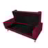 Kit Recamier Sofá Calçadeira Divã Félix 140 cm e Cabeceira Estofada Lady 140 cm Para Cama Box Casal Suede  Bordô - AM Decor