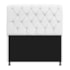 Kit Recamier Sofá Calçadeira Divã Félix 140 cm e Cabeceira Estofada Lady 140 cm Para Cama Box Casal Suede Branco - AM Decor
