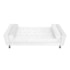 Kit Recamier Sofá Calçadeira Divã Félix 140 cm e Cabeceira Estofada Lady 140 cm Para Cama Box Casal Suede Branco - AM Decor