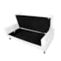 Kit Recamier Sofá Calçadeira Divã Félix 140 cm e Cabeceira Estofada Lady 140 cm Para Cama Box Casal Suede Branco - AM Decor