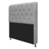 Kit Recamier Sofá Calçadeira Divã Félix 140 cm e Cabeceira Estofada Lady 140 cm Para Cama Box Casal Suede Cinza - AM Decor