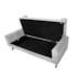 Kit Recamier Sofá Calçadeira Divã Félix 140 cm e Cabeceira Estofada Lady 140 cm Para Cama Box Casal Suede Cinza - AM Decor