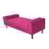 Kit Recamier Sofá Calçadeira Divã Félix 140 cm e Cabeceira Estofada Lady 140 cm Para Cama Box Casal Suede Pink - AM Decor