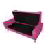 Kit Recamier Sofá Calçadeira Divã Félix 140 cm e Cabeceira Estofada Lady 140 cm Para Cama Box Casal Suede Pink - AM Decor