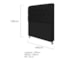 Kit Recamier Sofá Calçadeira Divã Félix 140 cm e Cabeceira Estofada Lady 140 cm Para Cama Box Casal Suede Preto - AM Decor