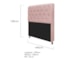 Kit Recamier Sofá Calçadeira Divã Félix 140 cm e Cabeceira Estofada Lady 140 cm Para Cama Box Casal Suede Rosê - AM Decor