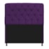 Kit Recamier Sofá Calçadeira Divã Félix 140 cm e Cabeceira Estofada Lady 140 cm Para Cama Box Casal Suede Roxo - AM Decor