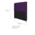 Kit Recamier Sofá Calçadeira Divã Félix 140 cm e Cabeceira Estofada Lady 140 cm Para Cama Box Casal Suede Roxo - AM Decor