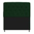 Kit Recamier Sofá Calçadeira Divã Félix 140 cm e Cabeceira Estofada Lady 140 cm Para Cama Box Casal Suede Verde - AM Decor