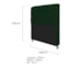 Kit Recamier Sofá Calçadeira Divã Félix 140 cm e Cabeceira Estofada Lady 140 cm Para Cama Box Casal Suede Verde - AM Decor