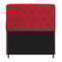 Kit Recamier Sofá Calçadeira Divã Félix 140 cm e Cabeceira Estofada Lady 140 cm Para Cama Box Casal Suede Vermelho - AM Decor