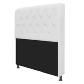 Kit Recamier Sofá Calçadeira Divã Félix 160 cm e Cabeceira Estofada Lady 160 cm Para Cama Box Queen Size Corano Branco - AM Decor