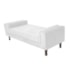 Kit Recamier Sofá Calçadeira Divã Félix 160 cm e Cabeceira Estofada Lady 160 cm Para Cama Box Queen Size Corano Branco - AM Decor