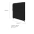 Kit Recamier Sofá Calçadeira Divã Félix 160 cm e Cabeceira Estofada Lady 160 cm Para Cama Box Queen Size  Corano Preto - AM Decor