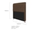 Kit Recamier Sofá Calçadeira Divã Félix 160 cm e Cabeceira Estofada Lady 160 cm Para Cama Box Queen Size  Suede Marrom - AM Decor