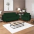 Kit Sofá 2 Lugares e 2 Poltronas Denver Suede Verde - AM Decor