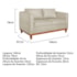 Kit Sofa 2 Lugares e 2 Poltronas Europa Bouclé Bege - Amarena Móveis