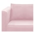 Kit Sofá 2 Lugares e 2 Poltronas Europa Suede Rosa Bebê AM Decor