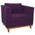 Kit Sofá 2 Lugares e 2 Poltronas Europa Suede Roxo AM Decor