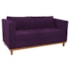 Kit Sofá 2 Lugares e 2 Poltronas Europa Suede Roxo AM Decor