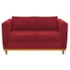 Kit Sofá 2 Lugares e 2 Poltronas Europa Suede Vermelho AM Decor