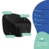 Kit Sofá 3 Lugares 180cm e 2 Poltronas Orgânica Luxo Recepção Amore Linho Preto - Amarena Móveis
