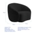 Kit Sofá 3 Lugares 180cm e 2 Poltronas Orgânica Luxo Recepção Amore Linho Preto - Amarena Móveis