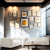 Kit Sofá 3 Lugares 200cm e Poltrona Decorativa Escritório Orgânico Cecília Bouclé Branco - Amarena Móveis