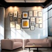 Kit Sofá 3 Lugares 200cm e Poltrona Decorativa Escritório Orgânico Cecília Linho Rose - Amarena Móveis