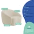 Kit Sofá 3 Lugares 200cm e Poltrona Orgânica Luxo Recepção Amore Bouclé Bege
