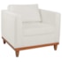 Kit Sofa 3 Lugares e 2 Poltronas Europa 180 cm Bouclé Branco - Amarena Móveis