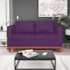 Kit Sofá 3 Lugares e 2 Poltronas Europa 180 cm Estilo Conforto e Elegância Suede Roxo - Amarena Móveis