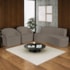 Kit Sofá Curvo Amsterdã 140cm e 2 Poltronas Luiza Max Suede Marrom
