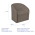 Kit Sofá Curvo Amsterdã 140cm e 2 Poltronas Luiza Max Suede Marrom