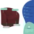 Kit Sofá Curvo Amsterdã 140cm e 2 Poltronas Luiza Max Suede Suede Bordo