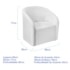 Kit Sofá Curvo Amsterdã 140cm e Poltrona Luiza Max Bouclé Branco