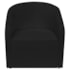 Kit Sofá Curvo Amsterdã 140cm e Poltrona Luiza Max Bouclé Preto