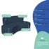 Kit Sofá Curvo Amsterdã 140cm e Poltrona Luiza Max Suede Azul Marinho
