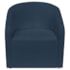 Kit Sofá Curvo Amsterdã 140cm e Poltrona Luiza Max Suede Azul Marinho