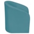 Kit Sofá Curvo Amsterdã 140cm e Poltrona Luiza Max Suede Azul Turquesa