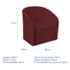 Kit Sofá Curvo Amsterdã 140cm e Poltrona Luiza Max Suede Bordo