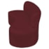 Kit Sofá Curvo Amsterdã 140cm e Poltrona Luiza Max Suede Bordo