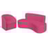 Kit Sofá Curvo Amsterdã 140cm e Poltrona Luiza Max Suede Pink