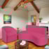 Kit Sofá Curvo Amsterdã 140cm e Poltrona Luiza Max Suede Pink