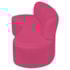 Kit Sofá Curvo Amsterdã 140cm e Poltrona Luiza Max Suede Pink