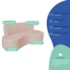 Kit Sofá Curvo Amsterdã 140cm e Poltrona Luiza Max Suede Rosê