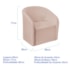 Kit Sofá Curvo Amsterdã 140cm e Poltrona Luiza Max Suede Rosê