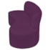Kit Sofá Curvo Amsterdã 140cm e Poltrona Luiza Max Suede Roxo