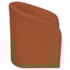 Kit Sofá Curvo Amsterdã 140cm e Poltrona Luiza Max Suede Terracota