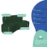 Kit Sofá Curvo Amsterdã 140cm e Poltrona Luiza Max Suede Verde